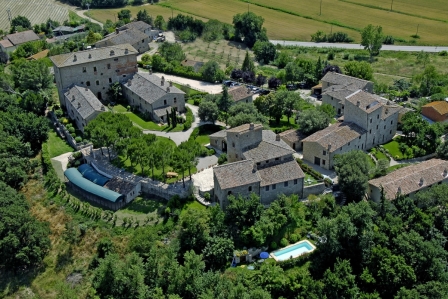 Das historische Castello Monticelli in Umbrien